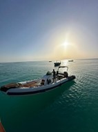 Red Sea Sunset With Bullet Speed Boats