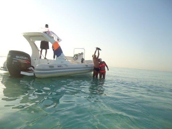 sunset snorkeling trip with Bullet Speedboats